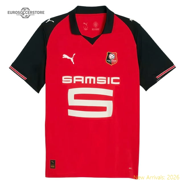 2025-2026 Stade Rennais Home Shirt (Faye 15)-Vantage Point Soccer